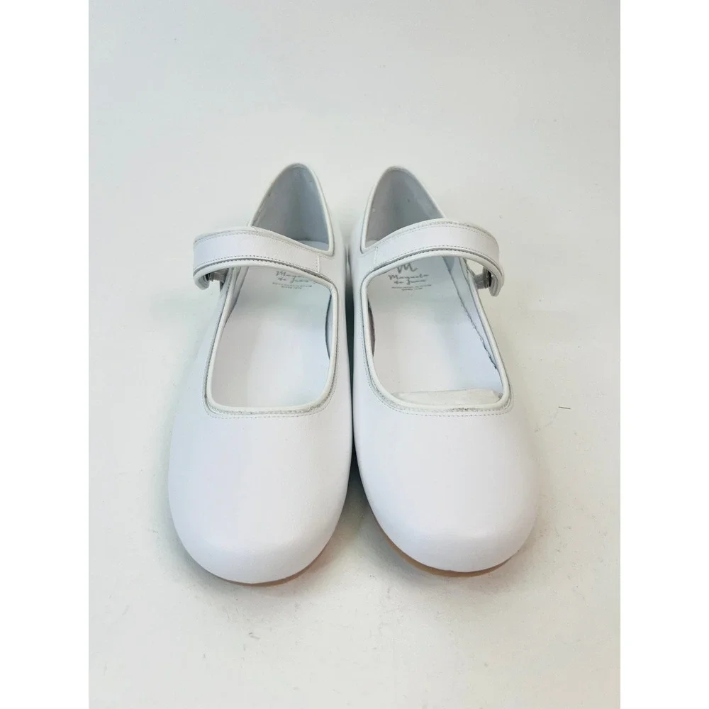 Manuela de Juan Robine I White Nappa Leather Mary Jane Flats Kids 35 EU / 3.5 US
